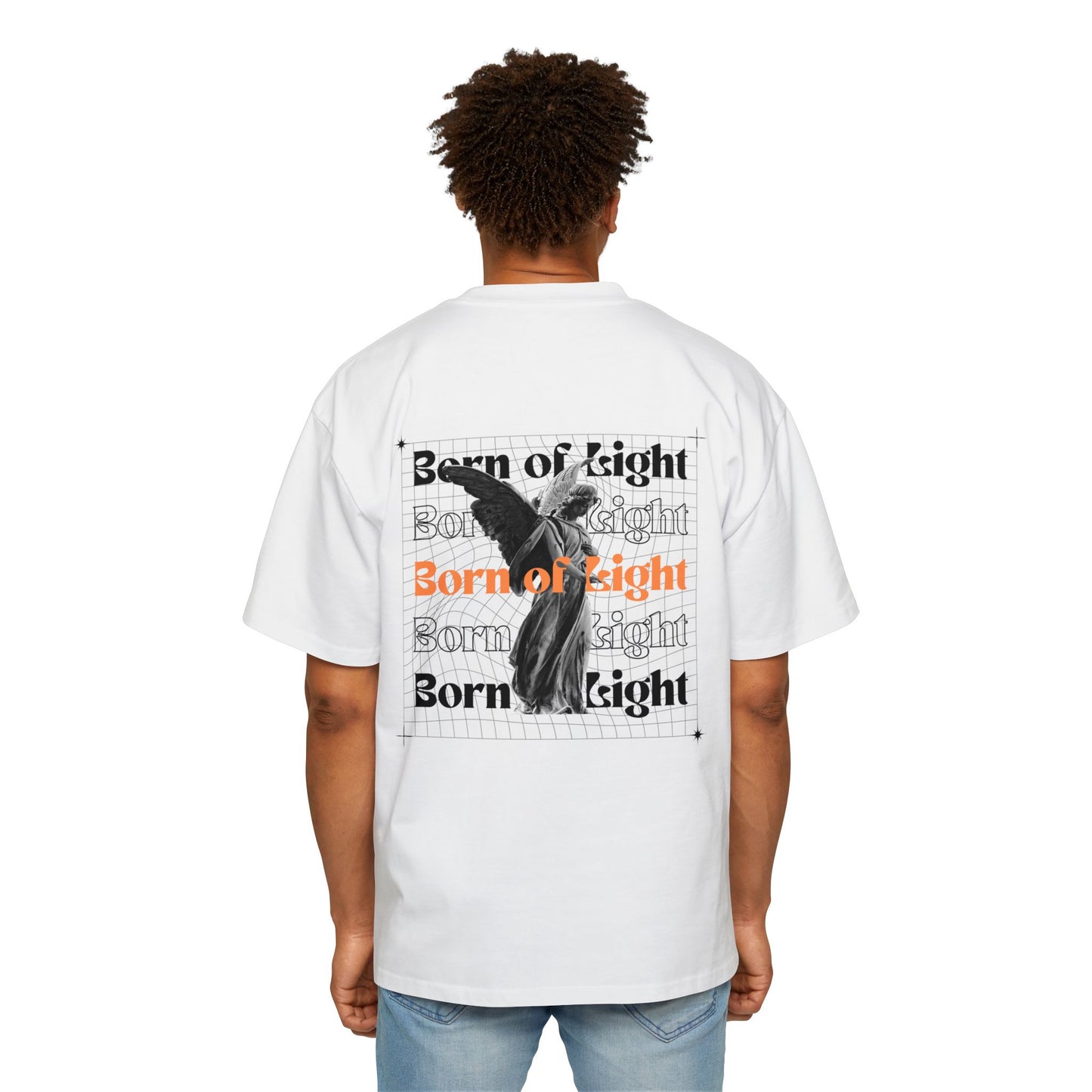 Divine Oversized Tee - Born of Light Graphic T-Shirt for Streetwear Lovers